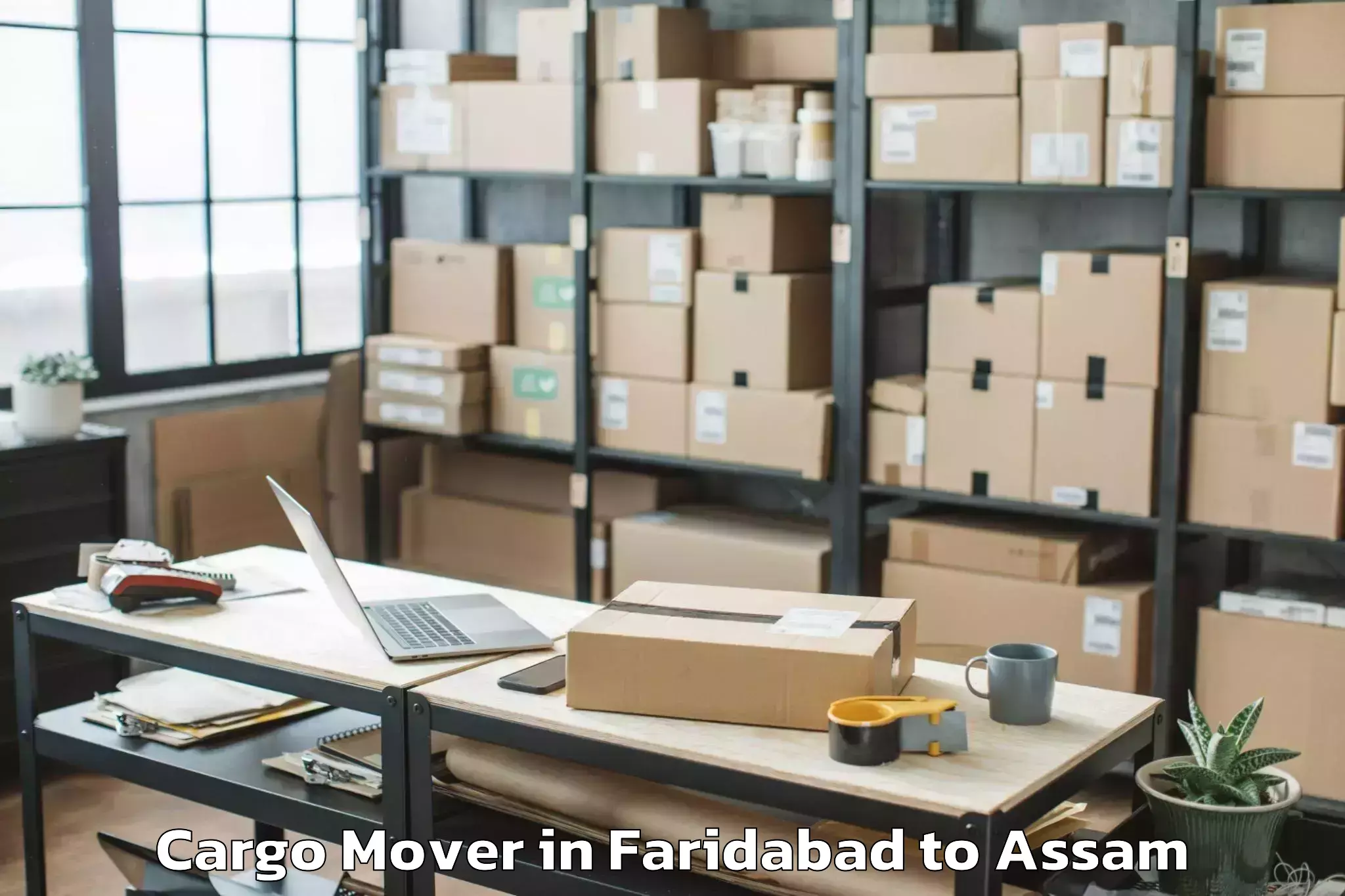 Top Faridabad to Guwahati Airport Gau Cargo Mover Available